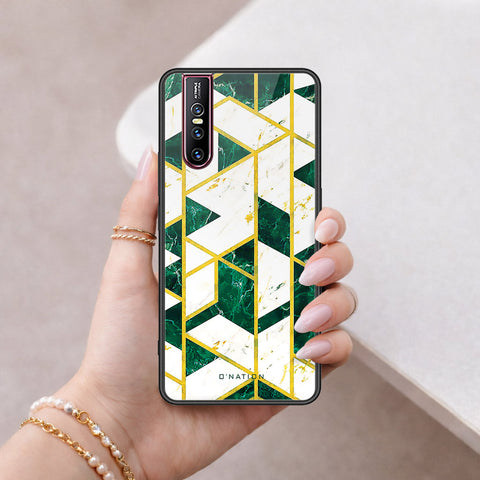 Vivo V15 Pro Cover - O'Nation Shades of Marble Series - HQ Ultra Shine Premium Infinity Glass Soft Silicon Borders Case