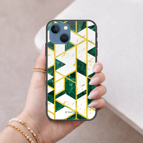 iPhone 13 Cover - O'Nation Shades of Marble Series - HQ Ultra Shine Premium Infinity Glass Soft Silicon Borders Case