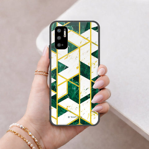 Xiaomi Poco M3 Pro Cover - O'Nation Shades of Marble Series - HQ Ultra Shine Premium Infinity Glass Soft Silicon Borders Case