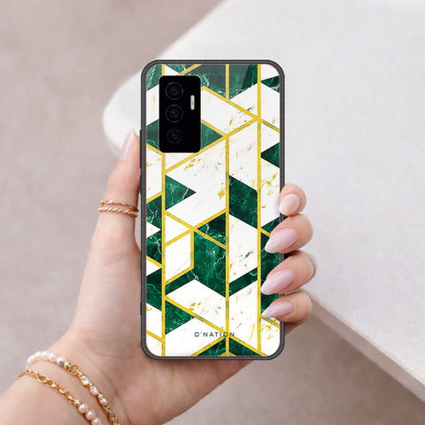 Vivo V23e Cover - O'Nation Shades of Marble Series - HQ Ultra Shine Premium Infinity Glass Soft Silicon Borders Case