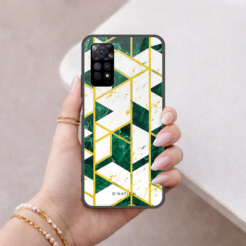 Xiaomi Redmi Note 11E Pro Cover - O'Nation Shades of Marble Series - HQ Ultra Shine Premium Infinity Glass Soft Silicon Borders Case
