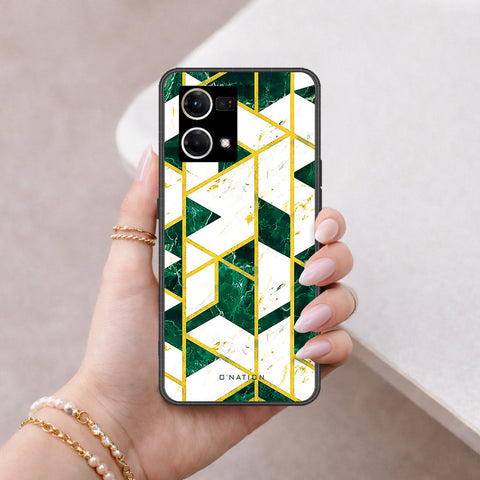 Oppo F21 Pro 4G Cover - O'Nation Shades of Marble Series - HQ Ultra Shine Premium Infinity Glass Soft Silicon Borders Case