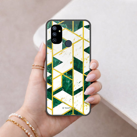OnePlus Nord N100 Cover - O'Nation Shades of Marble Series - HQ Ultra Shine Premium Infinity Glass Soft Silicon Borders Case
