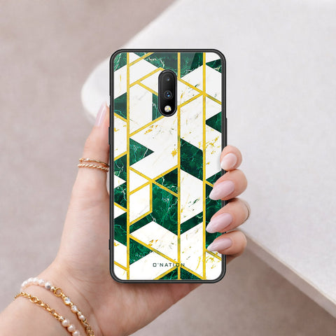 OnePlus 6T Cover - O'Nation Shades of Marble Series - HQ Ultra Shine Premium Infinity Glass Soft Silicon Borders Case