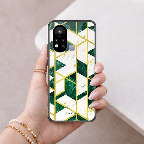 Infinix Hot 11s NFC Cover - O'Nation Shades of Marble Series - HQ Ultra Shine Premium Infinity Glass Soft Silicon Borders Case