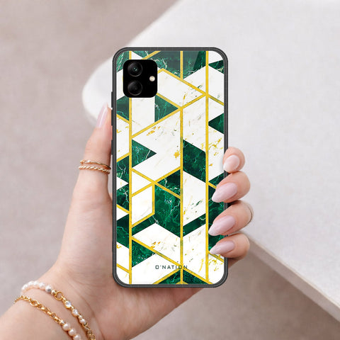 Samsung Galaxy F04 Cover - O'Nation Shades of Marble Series - HQ Ultra Shine Premium Infinity Glass Soft Silicon Borders Case