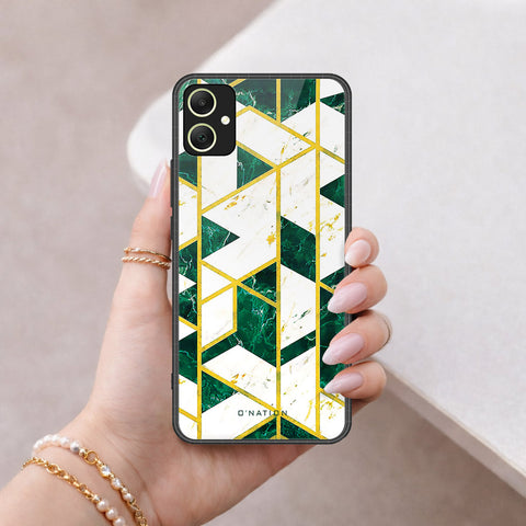 Samsung Galaxy F05 Cover - O'Nation Shades of Marble Series - HQ Ultra Shine Premium Infinity Glass Soft Silicon Borders Case