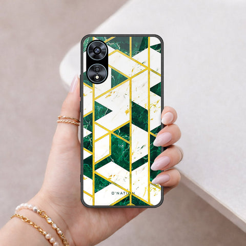 Oppo A78 4G Cover - O'Nation Shades of Marble Series - HQ Ultra Shine Premium Infinity Glass Soft Silicon Borders Case