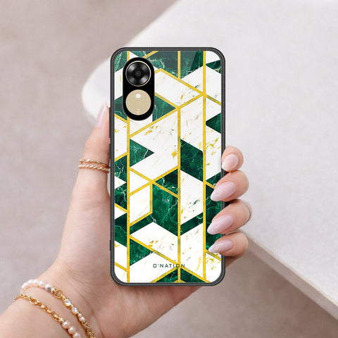 Oppo A17k Cover - O'Nation Shades of Marble Series - HQ Ultra Shine Premium Infinity Glass Soft Silicon Borders Case