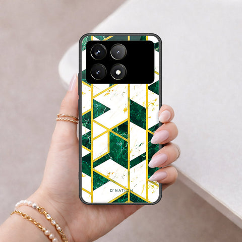 Xiaomi Poco F6 Pro Cover - O'Nation Shades of Marble Series - HQ Ultra Shine Premium Infinity Glass Soft Silicon Borders Case
