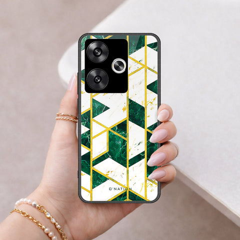 Xiaomi Poco F6 Cover - O'Nation Shades of Marble Series - HQ Ultra Shine Premium Infinity Glass Soft Silicon Borders Case