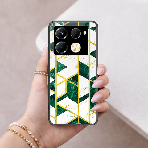 Infinix Note 40 Pro Cover - O'Nation Shades of Marble Series - HQ Ultra Shine Premium Infinity Glass Soft Silicon Borders Case