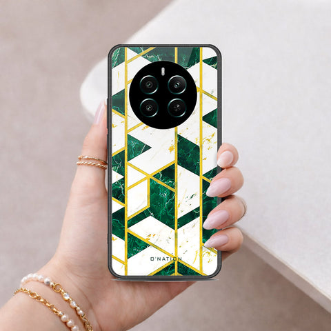 Realme 12 Plus Cover - O'Nation Shades of Marble Series - HQ Ultra Shine Premium Infinity Glass Soft Silicon Borders Case