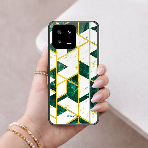 Xiaomi 13 Cover - O'Nation Shades of Marble Series - HQ Ultra Shine Premium Infinity Glass Soft Silicon Borders Case