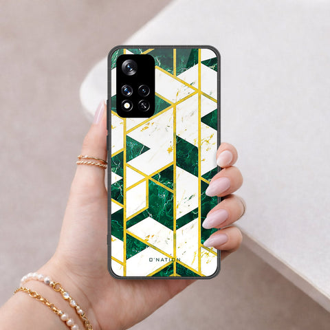 Xiaomi 11i HyperCharge Cover - O'Nation Shades of Marble Series - HQ Ultra Shine Premium Infinity Glass Soft Silicon Borders Case