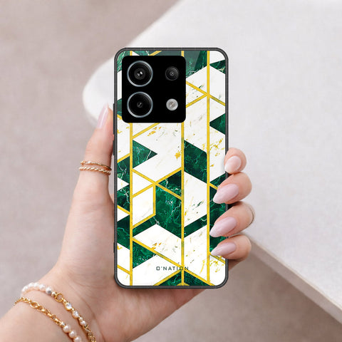 Xiaomi Redmi Note 13 Pro 4G Cover - O'Nation Shades of Marble Series - HQ Ultra Shine Premium Infinity Glass Soft Silicon Borders Case