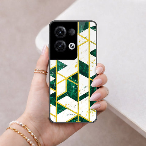Oppo Reno 8 Pro Plus Cover - O'Nation Shades of Marble Series - HQ Ultra Shine Premium Infinity Glass Soft Silicon Borders Case