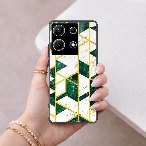 Infinix Note 30 Cover - O'Nation Shades of Marble Series - HQ Ultra Shine Premium Infinity Glass Soft Silicon Borders Case