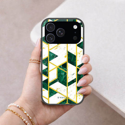 iPhone 18 Pro - O'Nation Shades of Marble Series - HQ Ultra Shine Premium Infinity Glass Soft Silicon Borders Case