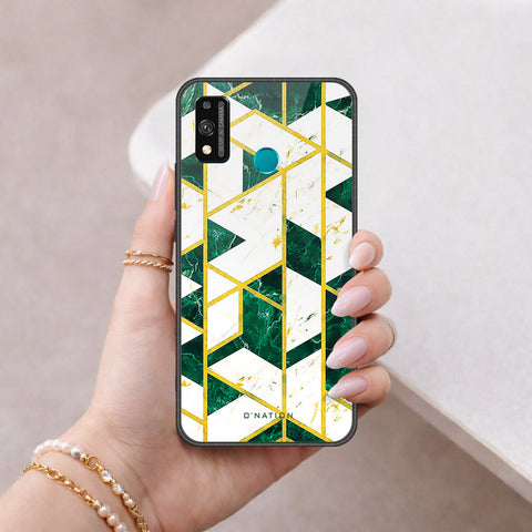 Huawei Honor 9 Lite - O'Nation Shades of Marble Series - HQ Ultra Shine Premium Infinity Glass Soft Silicon Borders Case