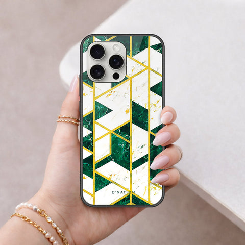 iPhone 16 Pro - O'Nation Shades of Marble Series - HQ Ultra Shine Premium Infinity Glass Soft Silicon Borders Case