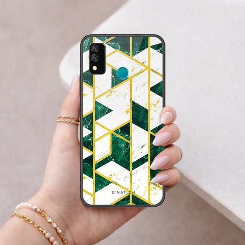 Huawei Y8s Cover - O'Nation Shades of Marble Series - HQ Ultra Shine Premium Infinity Glass Soft Silicon Borders Case