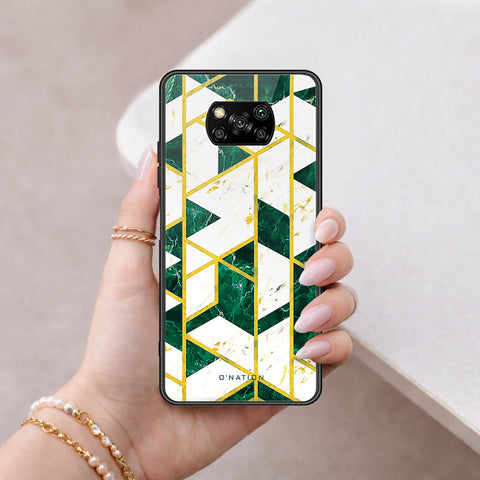 Xiaomi Poco X3 Cover - O'Nation Shades of Marble Series - HQ Ultra Shine Premium Infinity Glass Soft Silicon Borders Case