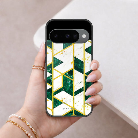 Google Pixel 10 Cover - O'Nation Shades of Marble Series - HQ Ultra Shine Premium Infinity Glass Soft Silicon Borders Case