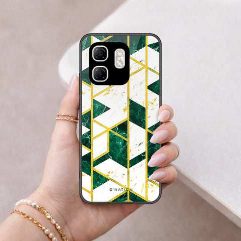 Infinix Smart 9 Cover - O'Nation Shades of Marble Series - HQ Ultra Shine Premium Infinity Glass Soft Silicon Borders Case