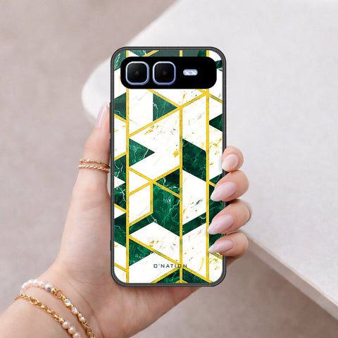 Infinix Smart 10 Plus Cover - O'Nation Shades of Marble Series - HQ Ultra Shine Premium Infinity Glass Soft Silicon Borders Case