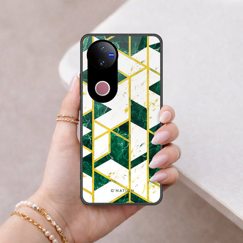 Vivo iQOO Z10R (india)  Cover - O'Nation Shades of Marble Series - HQ Ultra Shine Premium Infinity Glass Soft Silicon Borders Case