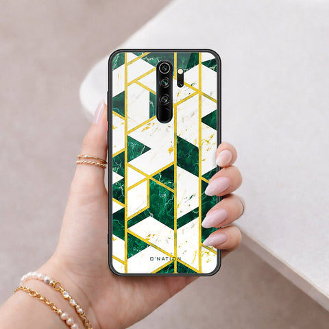 Xiaomi Redmi Note 8 Pro Cover - O'Nation Shades of Marble Series - HQ Ultra Shine Premium Infinity Glass Soft Silicon Borders Case