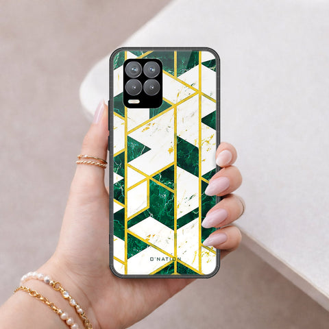 Realme 8 Pro Cover - O'Nation Shades of Marble Series - HQ Ultra Shine Premium Infinity Glass Soft Silicon Borders Case