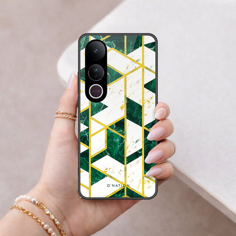 Vivo V50 Lite Cover - O'Nation Shades of Marble Series - HQ Ultra Shine Premium Infinity Glass Soft Silicon Borders Case