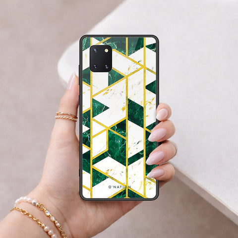 Samsung Galaxy Note 10 Lite Cover - O'Nation Shades of Marble Series - HQ Ultra Shine Premium Infinity Glass Soft Silicon Borders Case