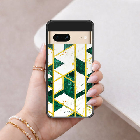 Google Pixel 7 Cover - O'Nation Shades of Marble Series - HQ Ultra Shine Premium Infinity Glass Soft Silicon Borders Case