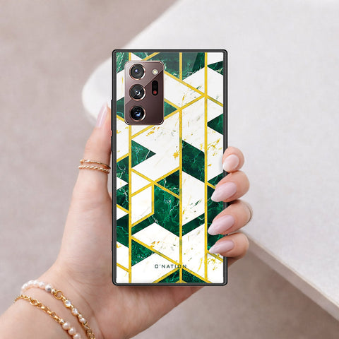 Samsung Galaxy Note 20 Ultra Cover - O'Nation Shades of Marble Series - HQ Ultra Shine Premium Infinity Glass Soft Silicon Borders Case