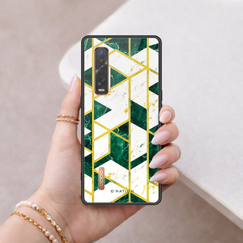 Oppo Find X2 Pro Cover - O'Nation Shades of Marble Series - HQ Ultra Shine Premium Infinity Glass Soft Silicon Borders Case