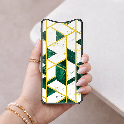 Oppo Find X Cover - O'Nation Shades of Marble Series - HQ Ultra Shine Premium Infinity Glass Soft Silicon Borders Case