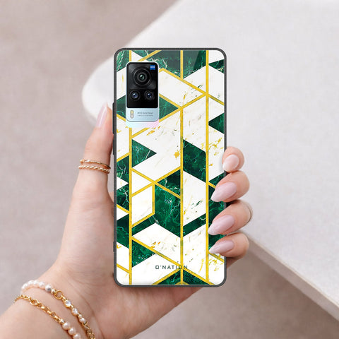 Vivo X60 Pro Cover - O'Nation Shades of Marble Series - HQ Ultra Shine Premium Infinity Glass Soft Silicon Borders Case