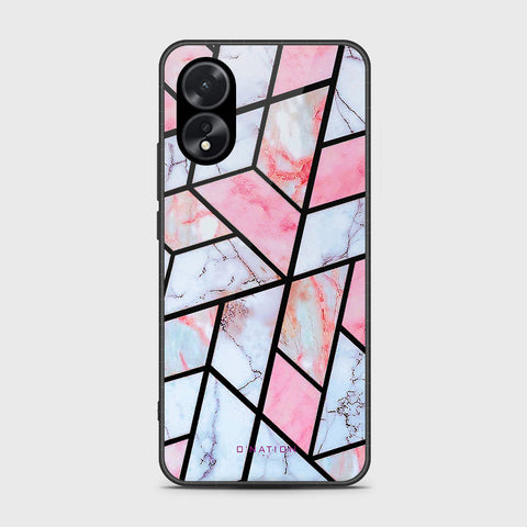 Oppo A38 Cover- O'Nation Shades of Marble Series - HQ Ultra Shine Premium Infinity Glass Soft Silicon Borders Case