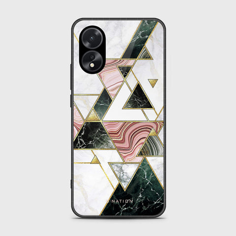 Oppo A18 Cover- O'Nation Shades of Marble Series - HQ Ultra Shine Premium Infinity Glass Soft Silicon Borders Case