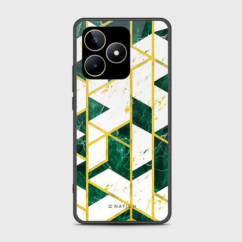 Realme C51 Cover- O'Nation Shades of Marble Series - HQ Ultra Shine Premium Infinity Glass Soft Silicon Borders Case