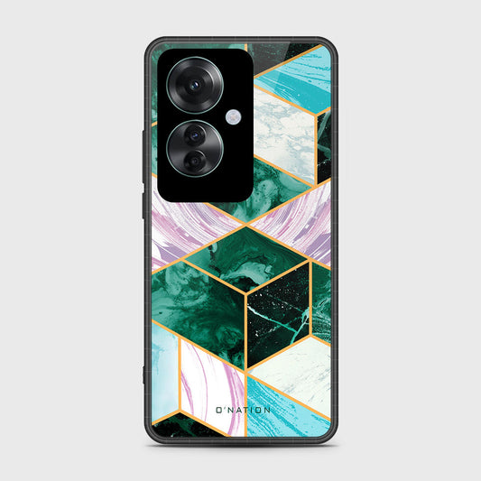 Oppo Reno 11F 5G Cover- O'Nation Shades of Marble Series - HQ Ultra Shine Premium Infinity Glass Soft Silicon Borders Case