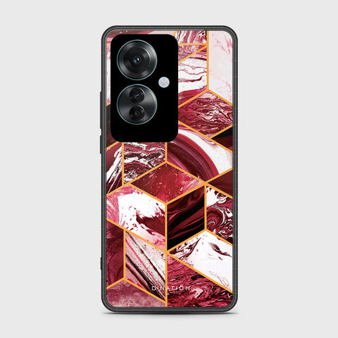 Oppo Reno 11F 5G Cover- O'Nation Shades of Marble Series - HQ Ultra Shine Premium Infinity Glass Soft Silicon Borders Case