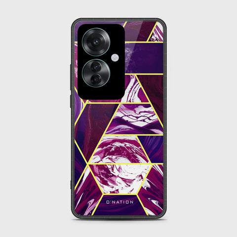 Oppo Reno 11F 5G Cover- O'Nation Shades of Marble Series - HQ Ultra Shine Premium Infinity Glass Soft Silicon Borders Case