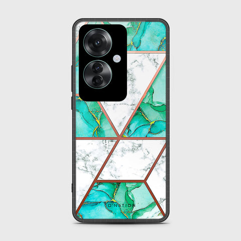 Oppo Reno 11F 5G Cover- O'Nation Shades of Marble Series - HQ Ultra Shine Premium Infinity Glass Soft Silicon Borders Case