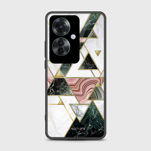 Oppo Reno 11F 5G Cover- O'Nation Shades of Marble Series - HQ Ultra Shine Premium Infinity Glass Soft Silicon Borders Case