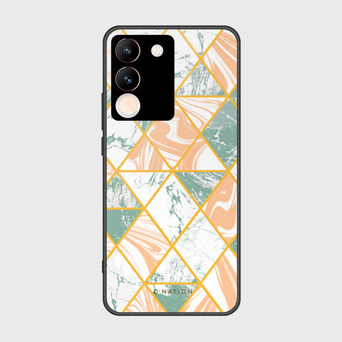 Vivo Y200 Cover- O'Nation Shades of Marble Series - HQ Ultra Shine Premium Infinity Glass Soft Silicon Borders Case