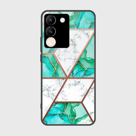 Vivo Y200 Cover- O'Nation Shades of Marble Series - HQ Ultra Shine Premium Infinity Glass Soft Silicon Borders Case